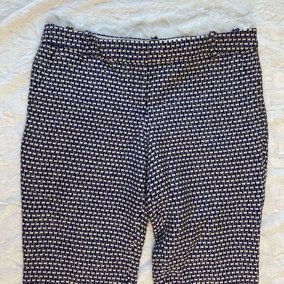 J.Crew Cafe Capri Purple Tweed Pant - Women’s 12 - Picture 3 of 8